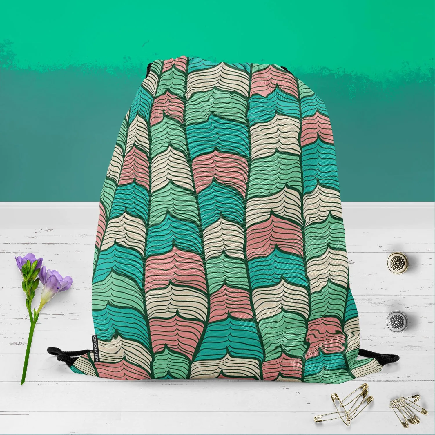 Abstract Waves D1 Backpack for Students | College & Travel Bag