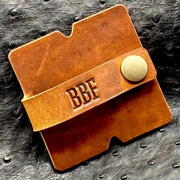 Earbud Cord Keeper Organizer in Horween Leather-Personalized and Made to Order