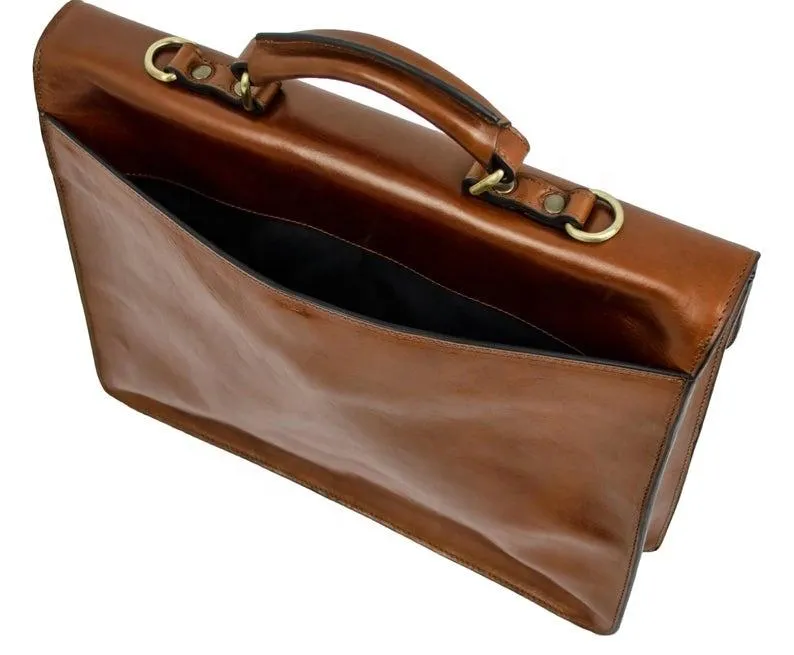 Grand Master Blue Lodge Briefcase - Brown Leather